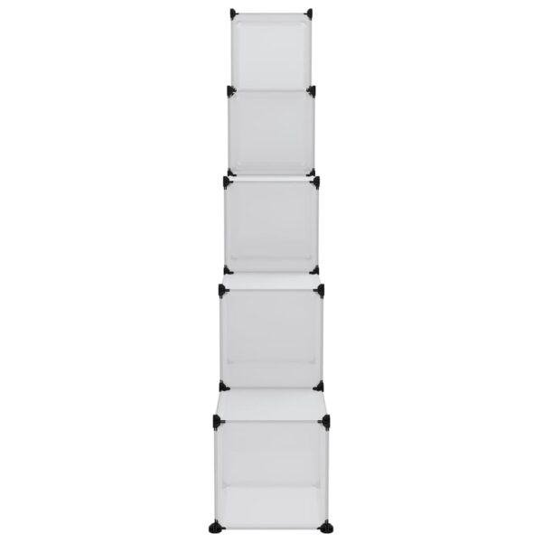 Organizador de arrumação com 15 cubos e portas PP transparente - Image 4