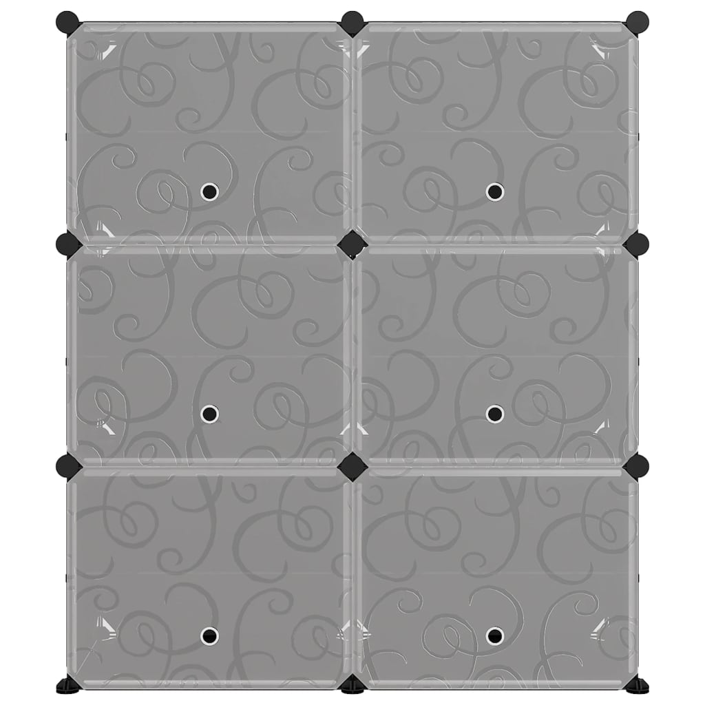 Sapateira 84,5x31x93,5 cm PP preto - Image 2