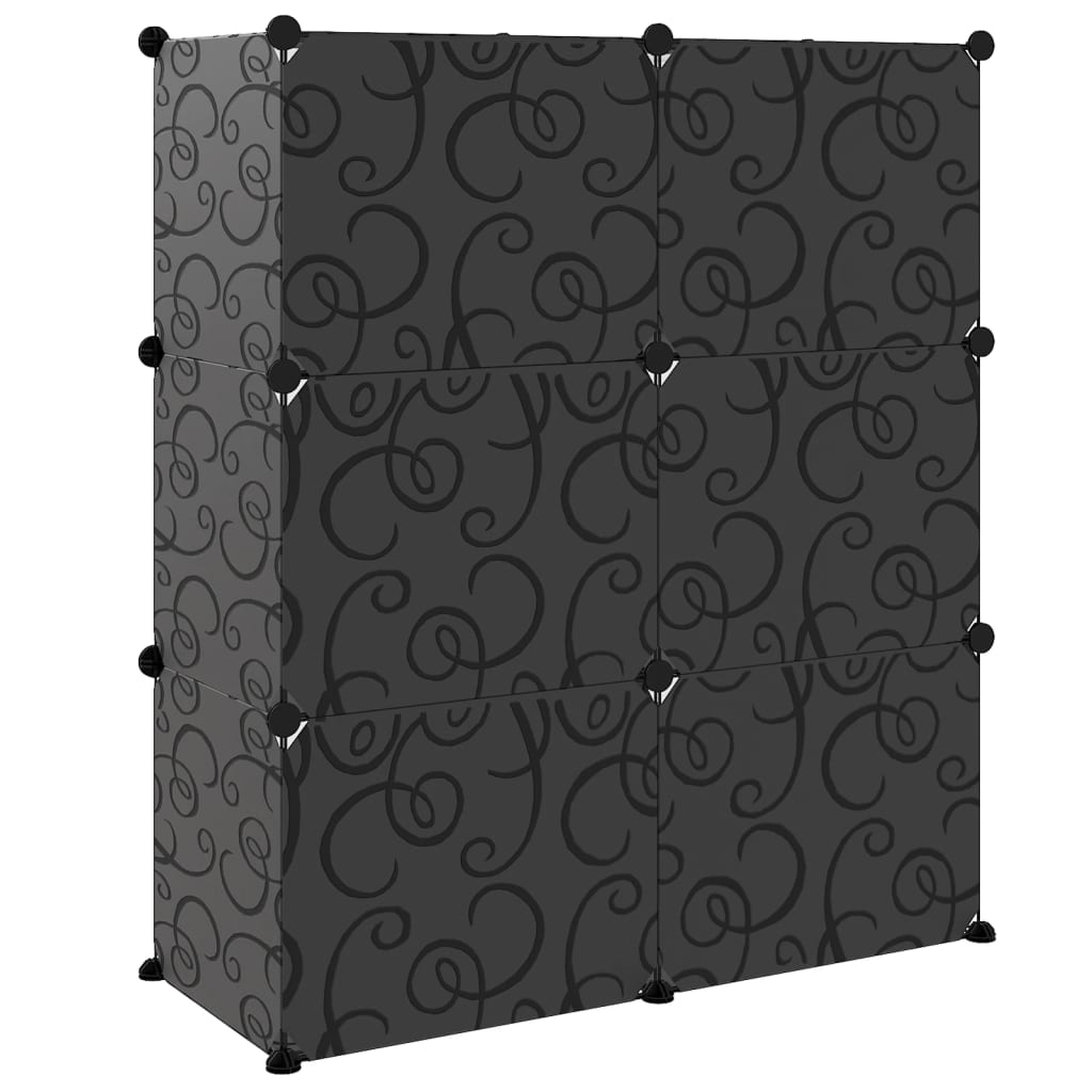 Sapateira 84,5x31x93,5 cm PP preto - Image 4
