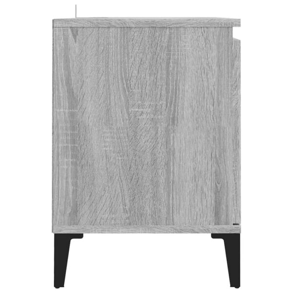 Móvel de TV com pernas em metal 103,5x35x50 cm sonoma cinzento - Image 6