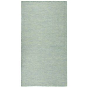 Tapete de tecido plano para exterior 80x150 cm turquesa