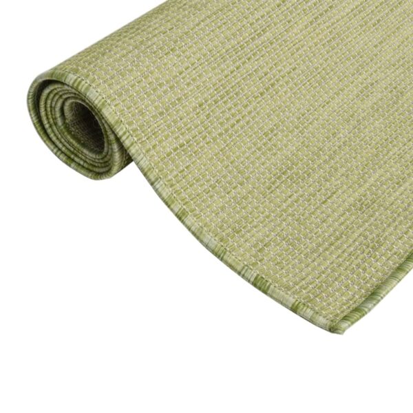 Tapete de tecido plano para exterior 80x150 cm verde - Image 3