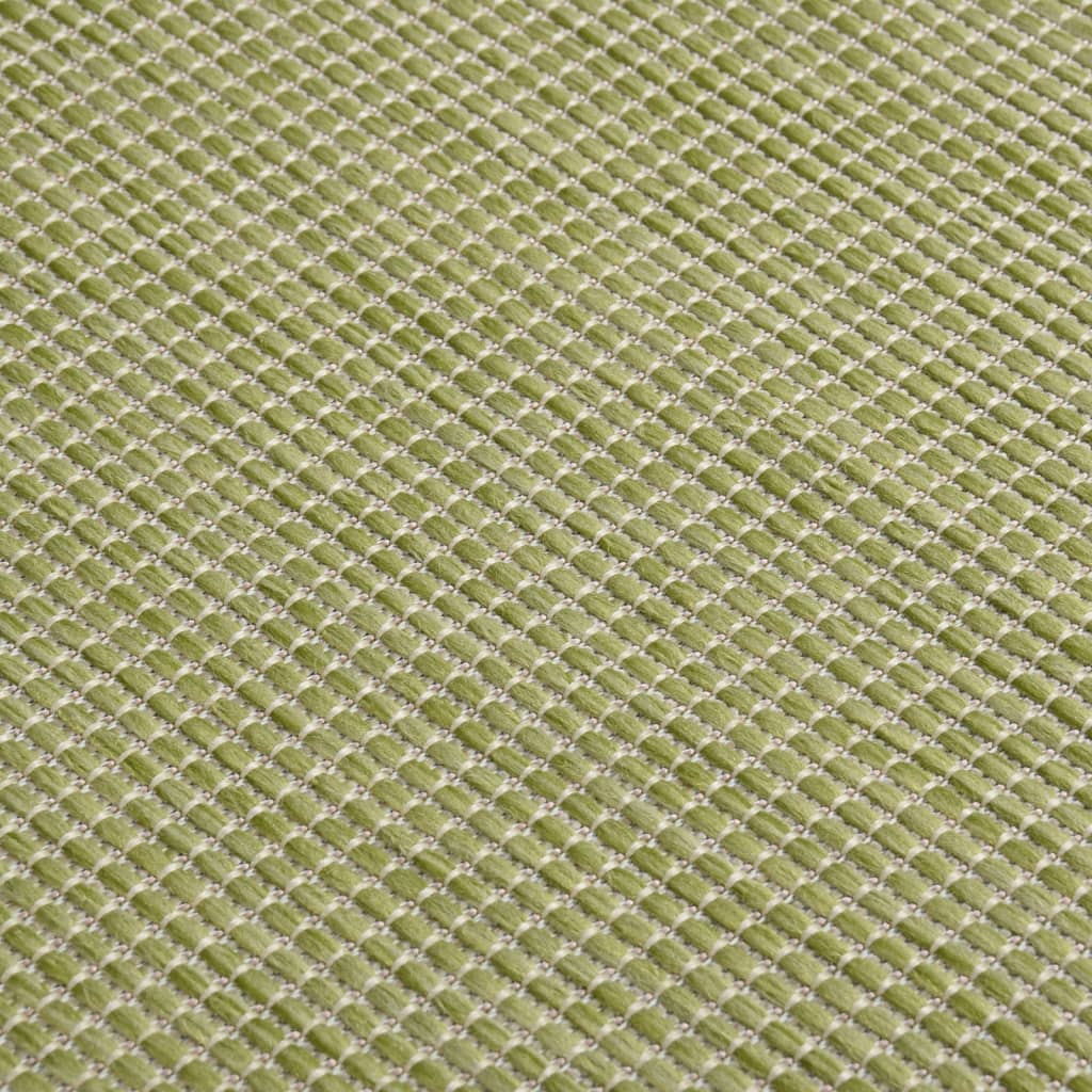 Tapete de tecido plano para exterior 120x170 cm verde - Image 5