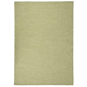 Tapete de tecido plano para exterior 200x280 cm verde