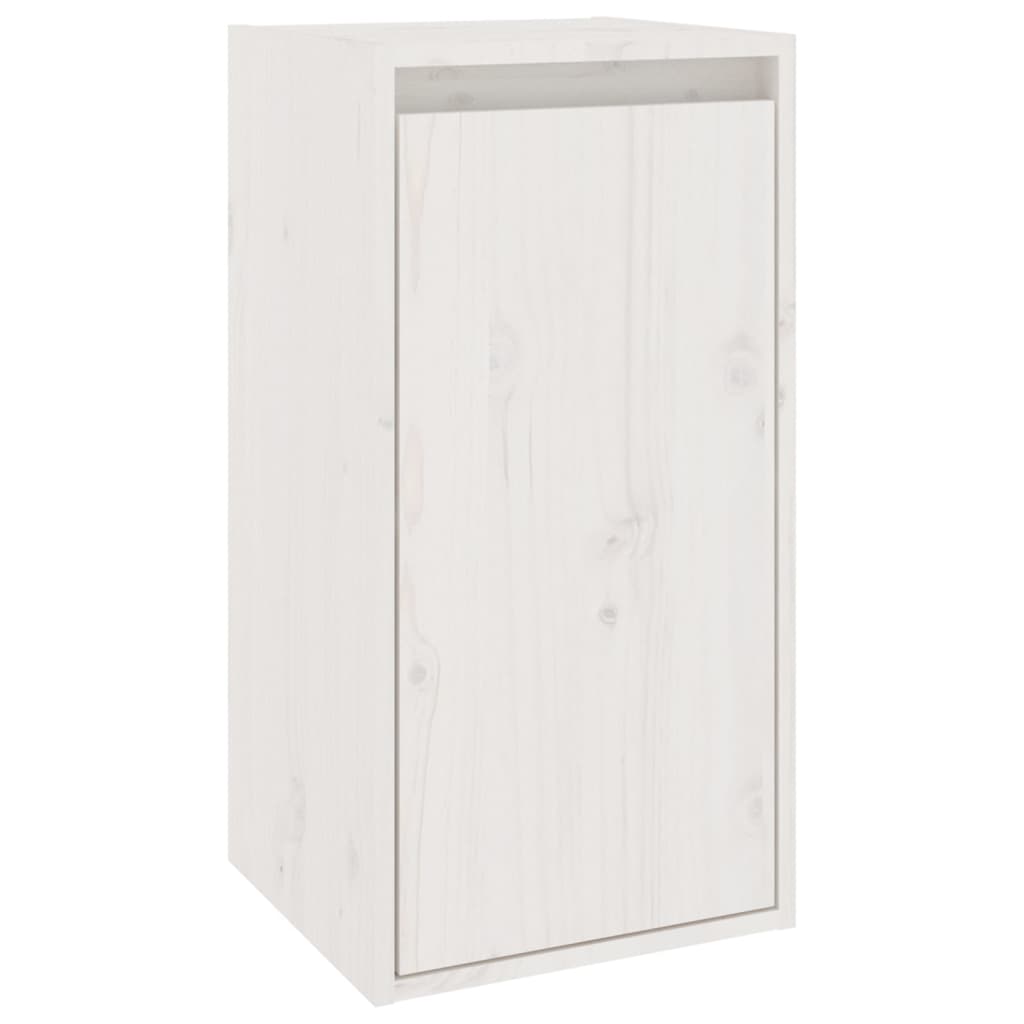Móveis de TV 3 pcs madeira de pinho maciça branco - Image 4