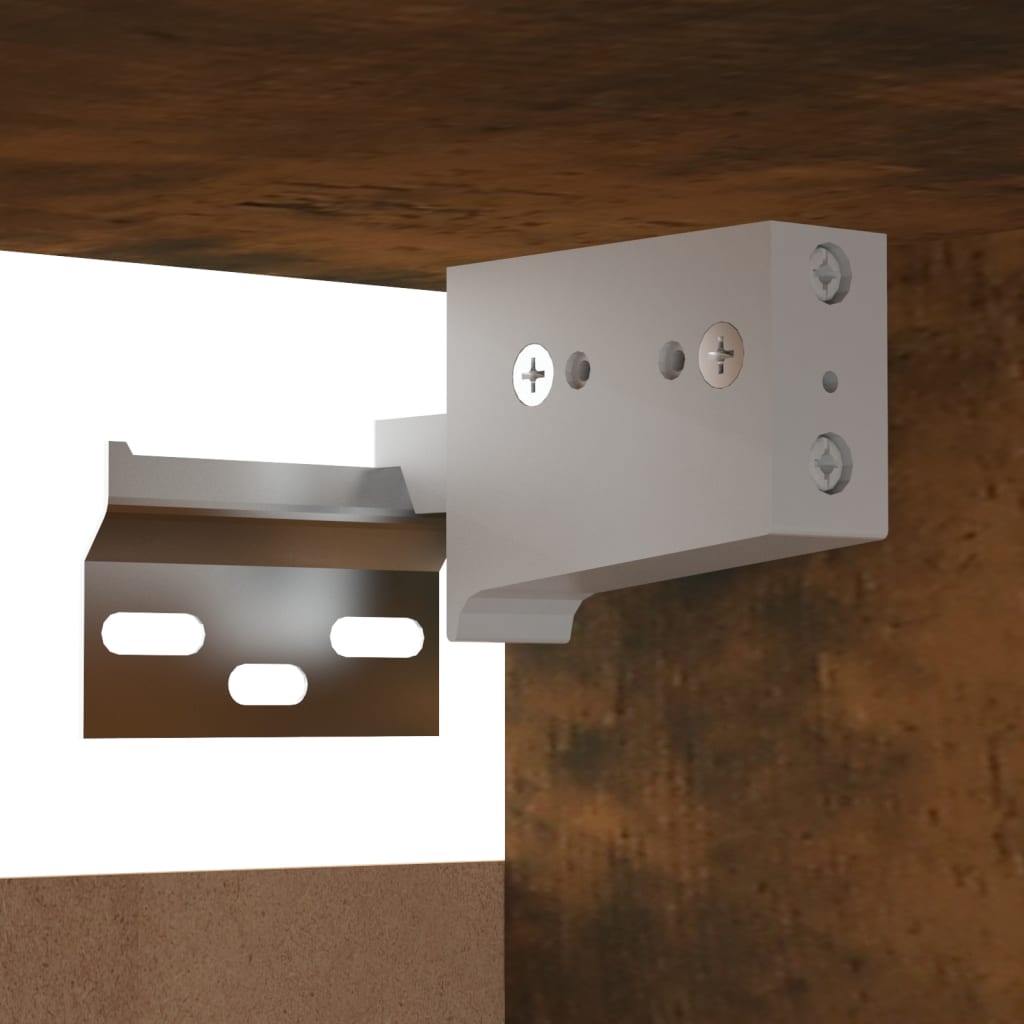 Móvel de TV de parede 30,5x30x30 cm cor carvalho fumado - Image 10