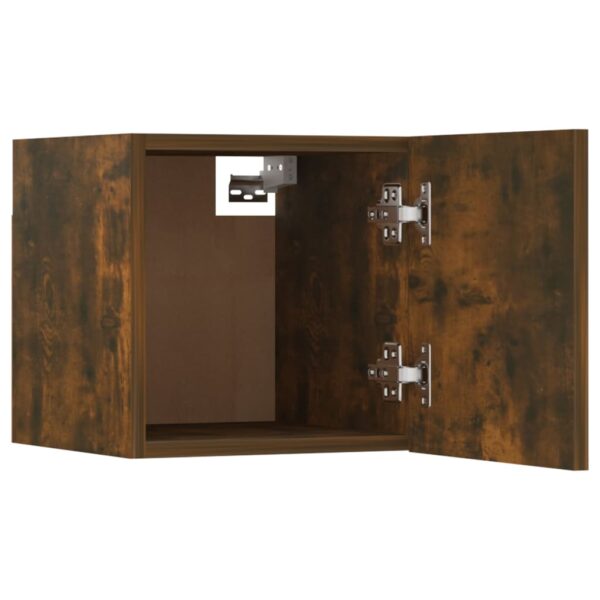 Móveis de TV de parede 4 pcs 30,5x30x30 cm cor carvalho fumado - Image 9