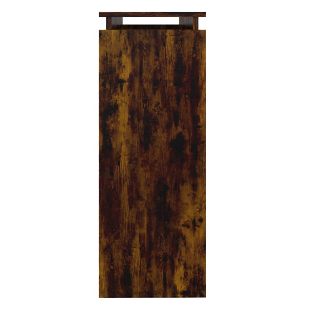 Mesa consola 102x30x80 cm derivados de madeira carvalho fumado - Image 3