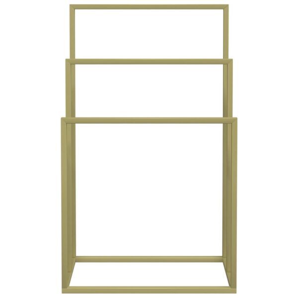 Toalheiro de pé 48x24x79 cm ferro dourado - Image 2