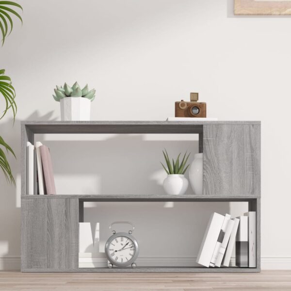 Estante 100x24x63 cm derivados de madeira cinzento sonoma - Image 2