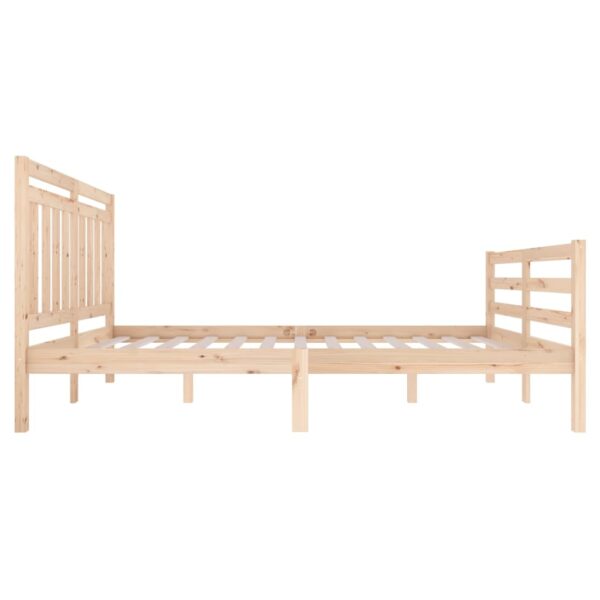 Estrutura de cama 120x200 cm madeira maciça - Image 4