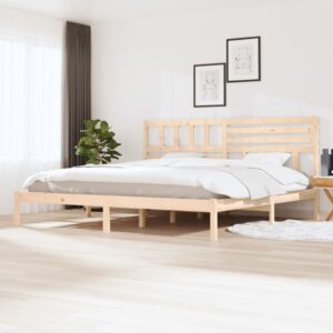 Cama sem colchão 180x200 cm madeira de pinho maciça