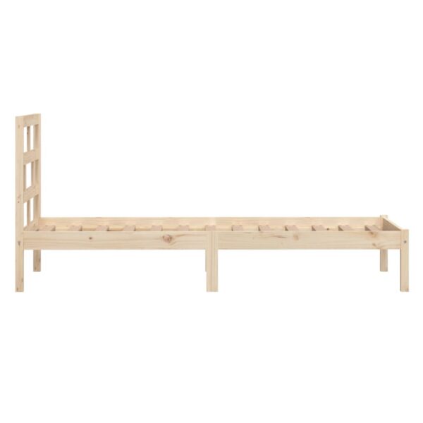 Estrutura de cama 90 x 200 cm madeira de pinho maciça - Image 4
