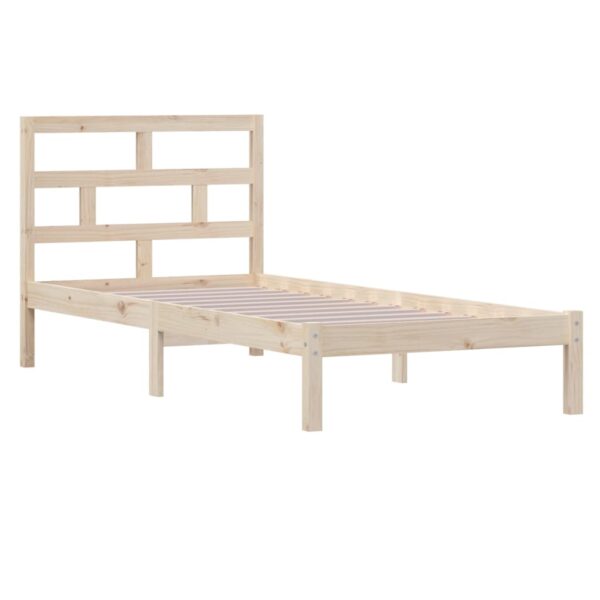 Estrutura de cama 100x200 cm pinho maciço - Image 2