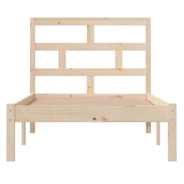 Estrutura de cama 100x200 cm pinho maciço - Image 3