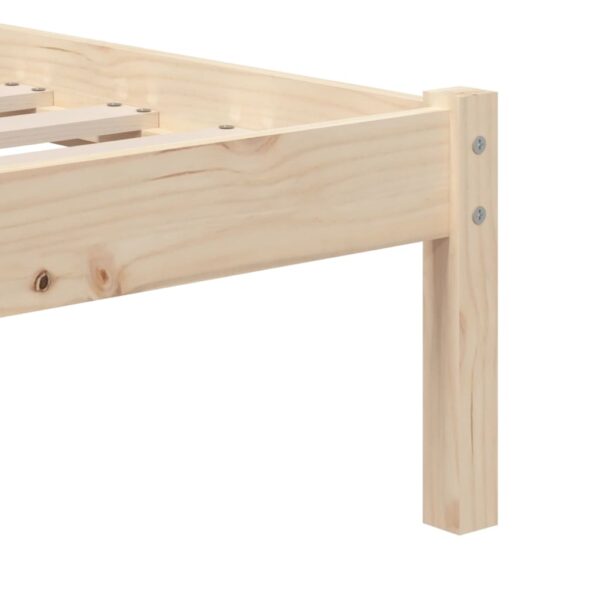 Estrutura de cama 100x200 cm pinho maciço - Image 5