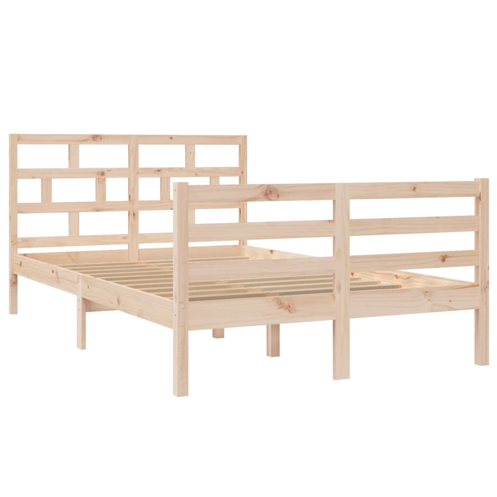 Estrutura de cama 120x200 cm madeira de pinho maciça - Image 2