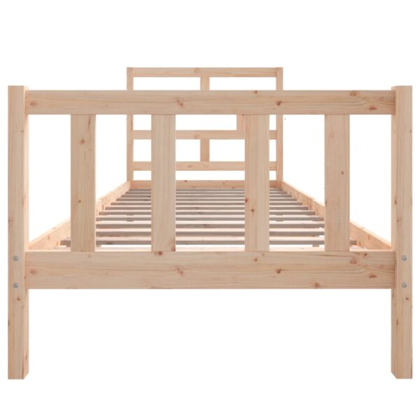 Estrutura de cama solteiro 90x190 cm pinho maciço - Image 3