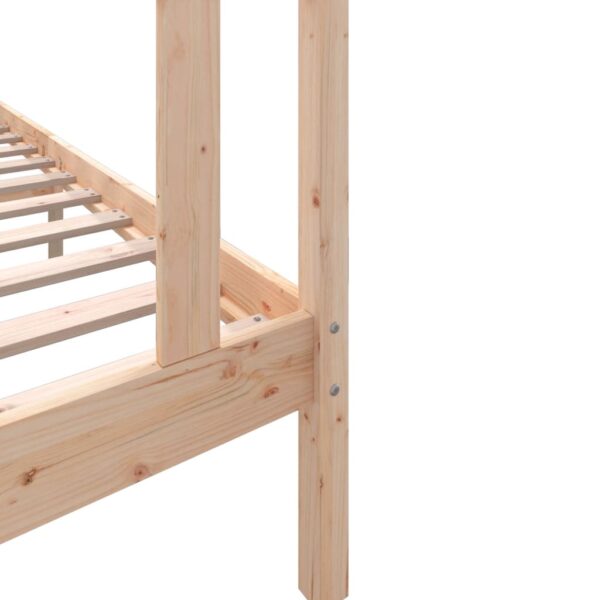 Estrutura de cama solteiro 90x190 cm pinho maciço - Image 6