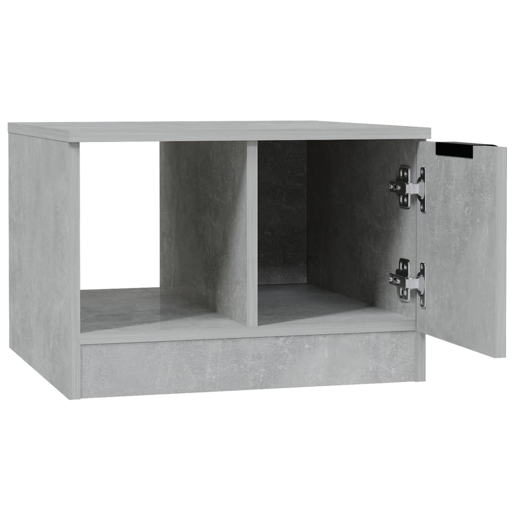 Mesa de centro 50x50x36 madeira processada cinza cimento - Image 5