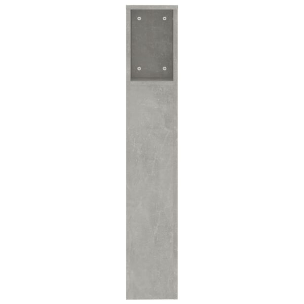 Armário de cabeceira 200x18,5x104,5 cm cinzento de betão - Image 3