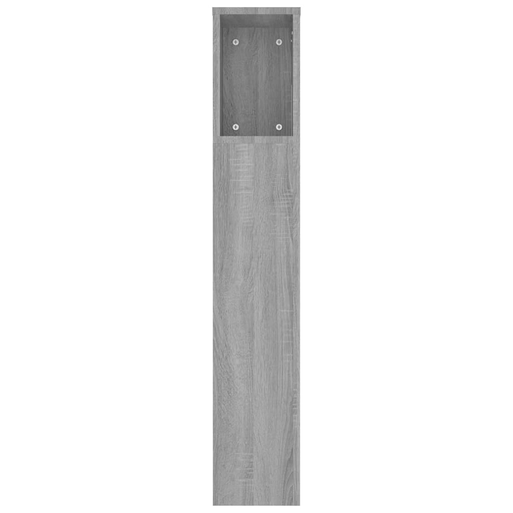 Armário de cabeceira 220x18,5x104,5 cm sonoma cinzento - Image 4