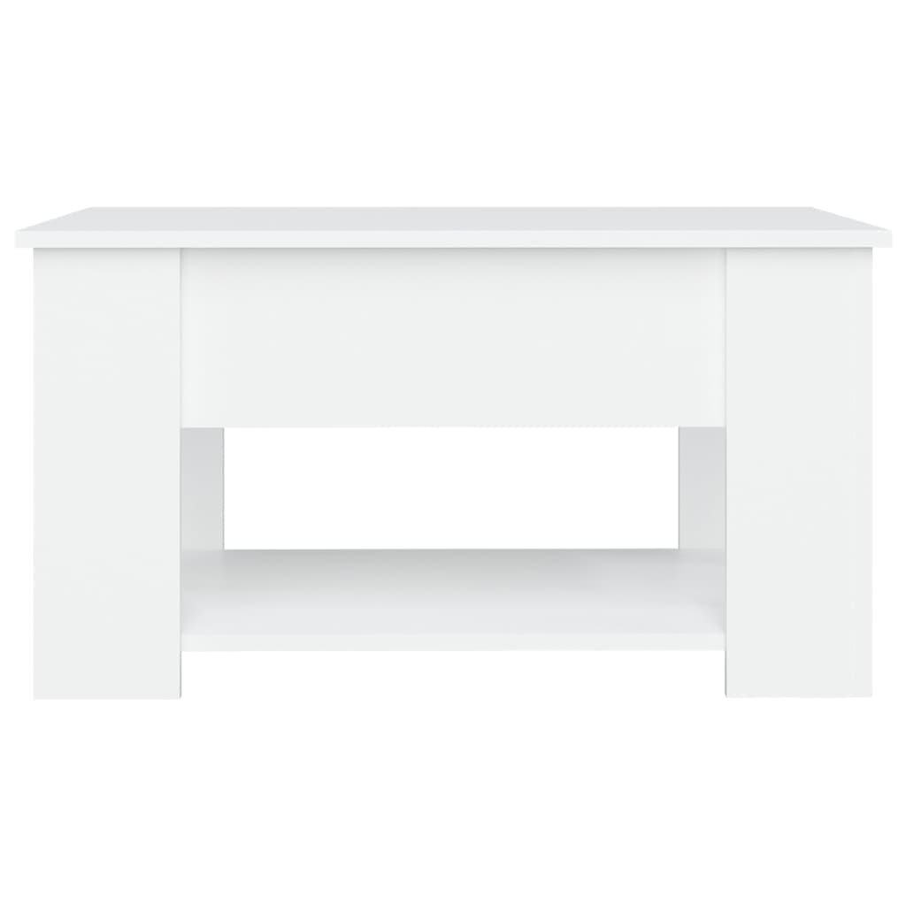Mesa de centro 79x49x41 cm madeira processada branco - Image 5
