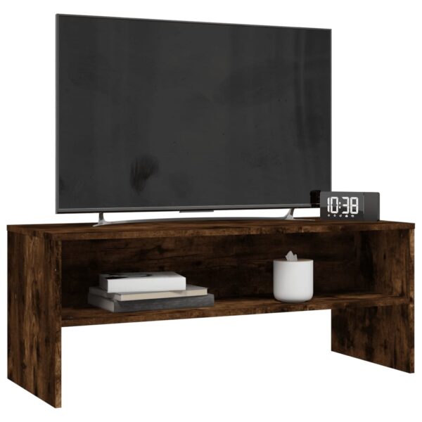 Móvel de TV 100x40x40 cm derivados de madeira carvalho fumado - Image 2