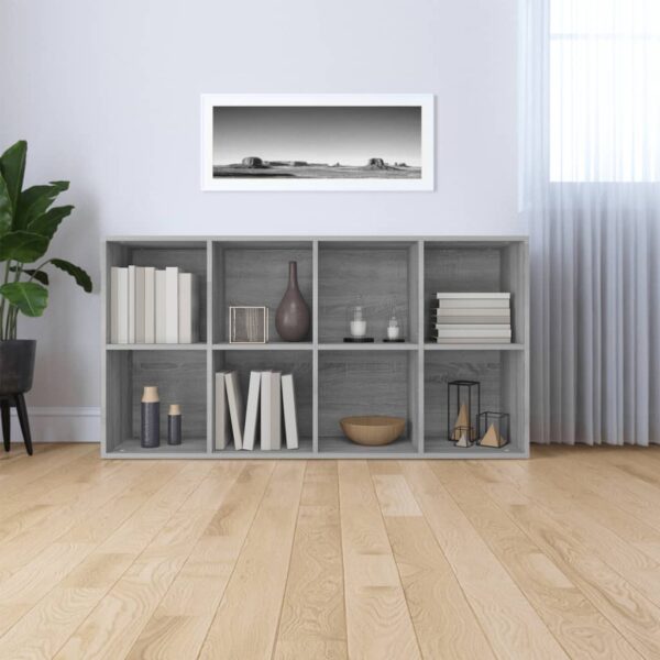 Estante/aparador 66x30x130 cm derivados madeira cinzento sonoma - Image 6