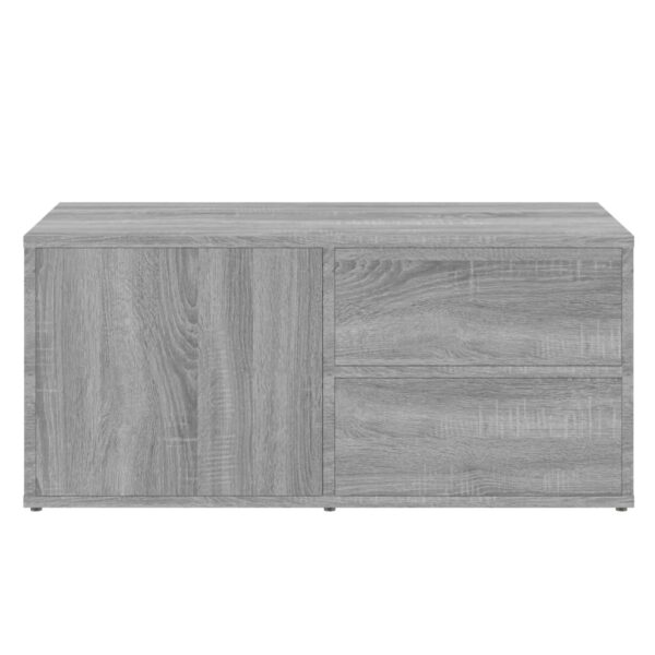 Móvel de TV 80x34x36 cm derivados de madeira cinzento sonoma - Image 6