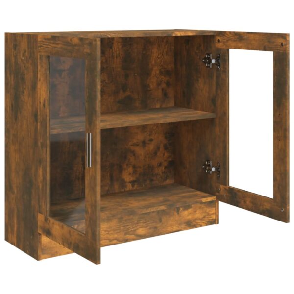 Vitrine 82,5x30,5x80 cm derivados de madeira carvalho fumado - Image 4