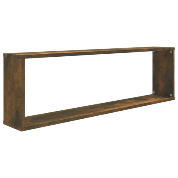 Prateleiras cubo 2pcs 100x15x30 deriv. madeira carvalho fumado - Image 4