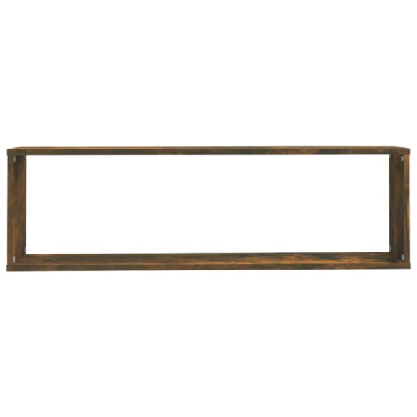 Prateleiras cubo 2pcs 100x15x30 deriv. madeira carvalho fumado - Image 5