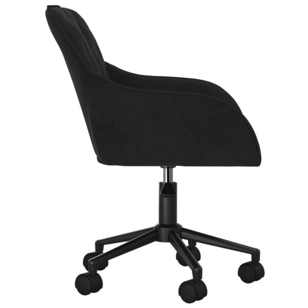 Cadeiras de jantar giratórias 2 pcs veludo preto - Image 4