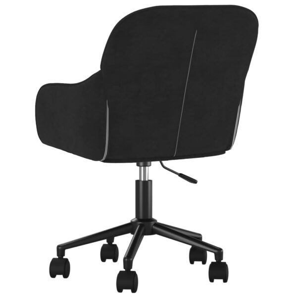 Cadeiras de jantar giratórias 2 pcs veludo preto - Image 5
