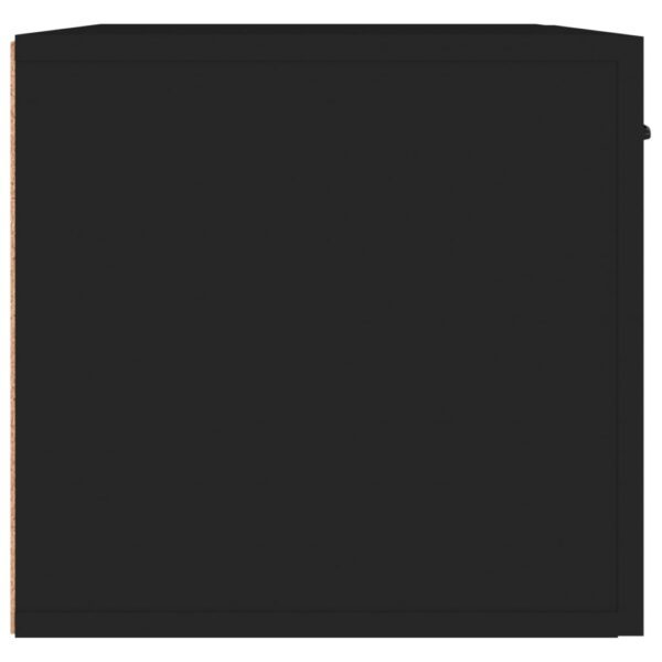 Armário parede 60x36,5x35 cm derivados de madeira preto - Image 4