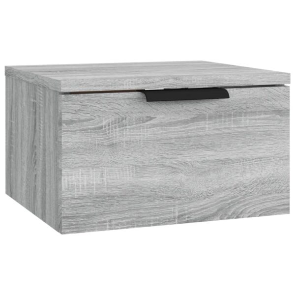 Mesas de cabeceira de parede 2 pcs 34x30x20 cm sonoma cinza - Image 2