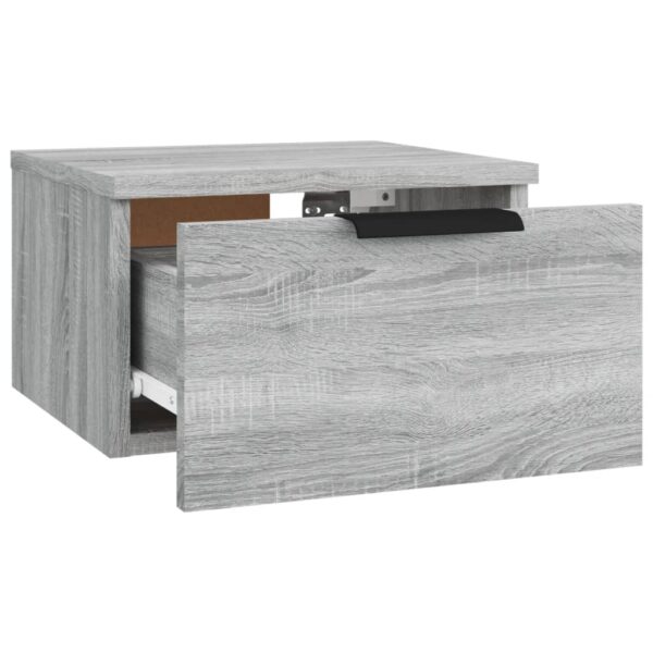 Mesas de cabeceira de parede 2 pcs 34x30x20 cm sonoma cinza - Image 5