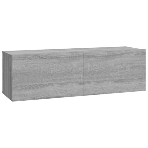 Conjunto móveis de TV 4 pcs madeira processada sonoma cinza - Image 5