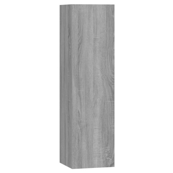 Conjunto móveis de TV 4 pcs madeira processada sonoma cinza - Image 6