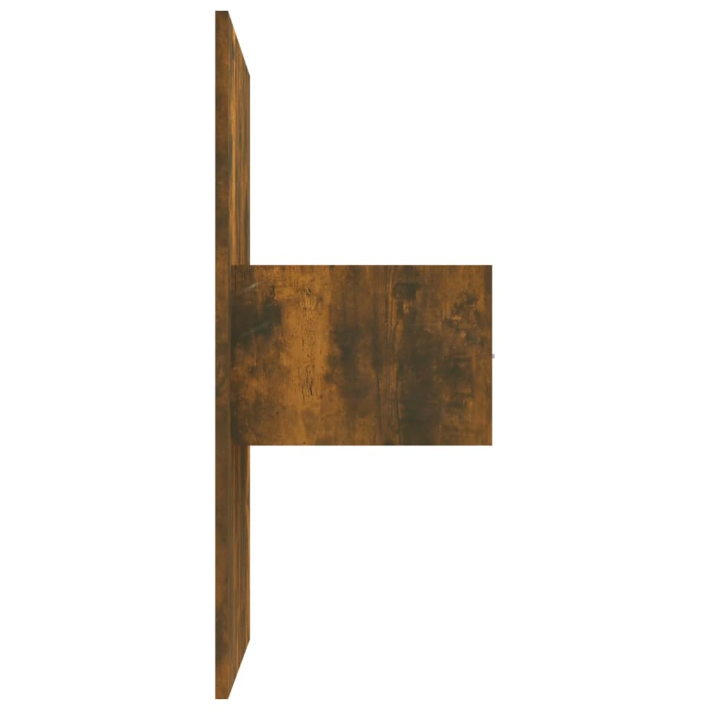 Cabeceira cama + armários madeira processada carvalho fumado - Image 4