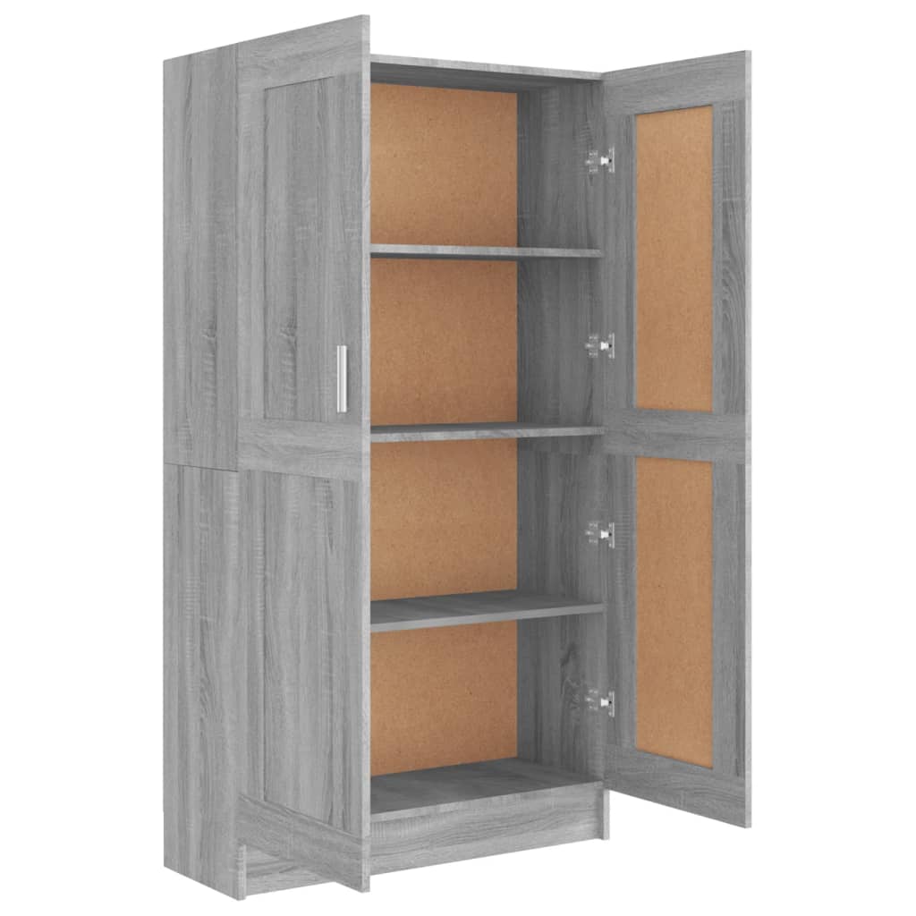Estante 82,5x30,5x150 cm derivados de madeira cinzento sonoma - Image 6