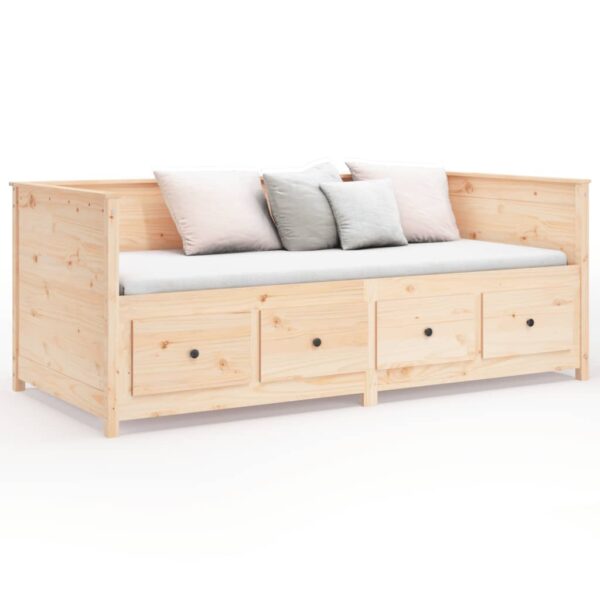 Sofá-cama sem colchão 90x190 cm madeira de pinho maciça - Image 4