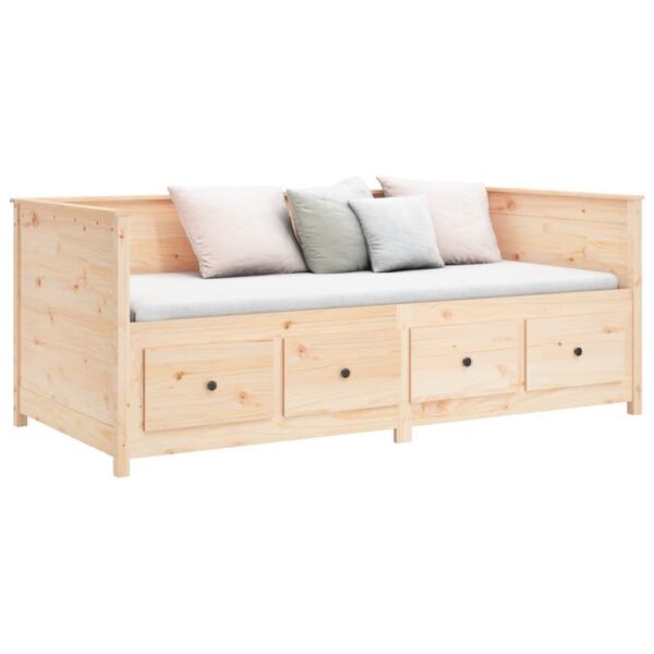 Sofá-cama sem colchão 90x190 cm madeira de pinho maciça - Image 5