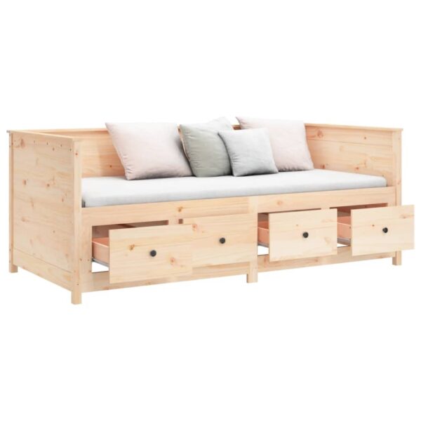 Sofá-cama sem colchão 90x190 cm madeira de pinho maciça - Image 6