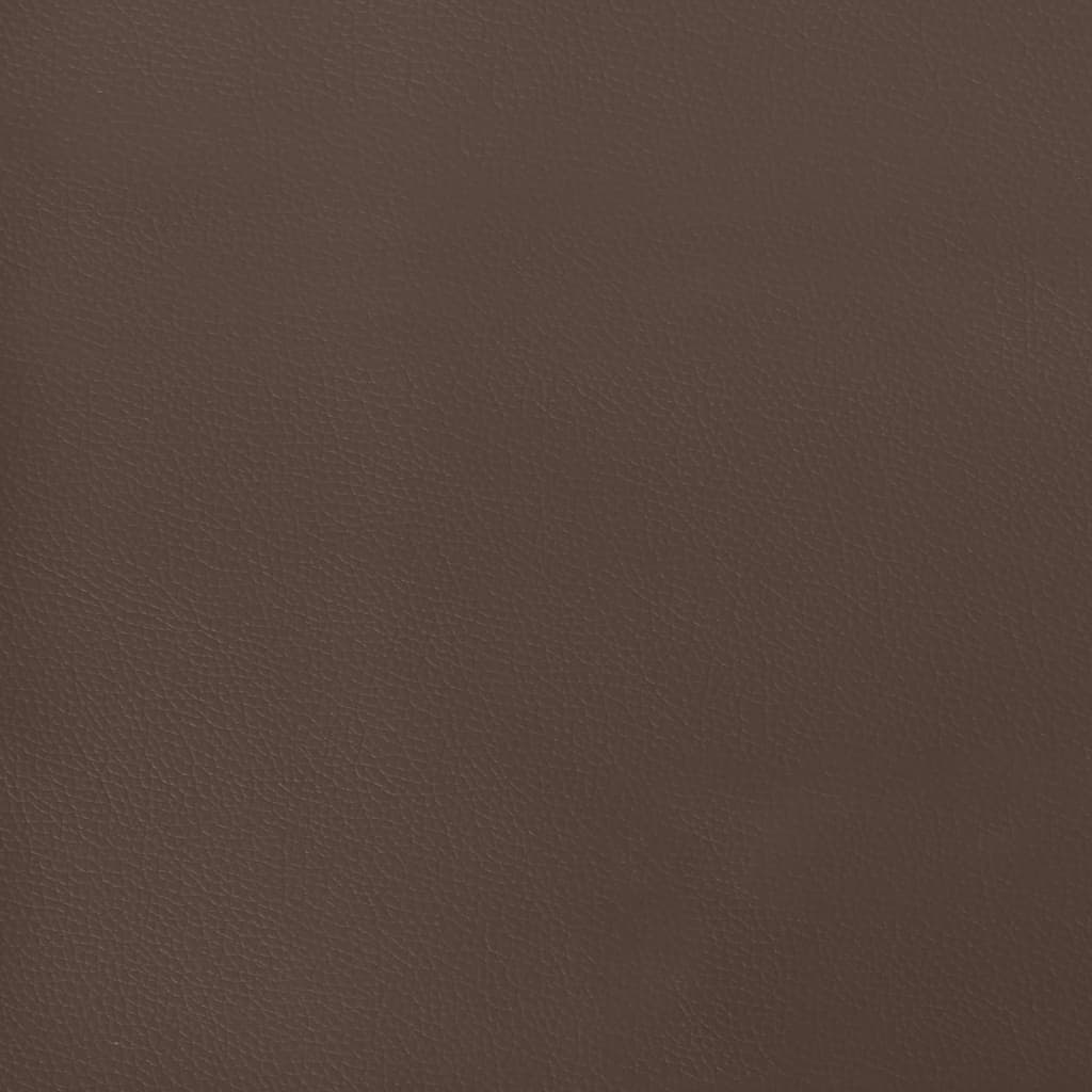 Colchão molas ensacadas 90x200x20 cm couro artificial castanho - Image 5