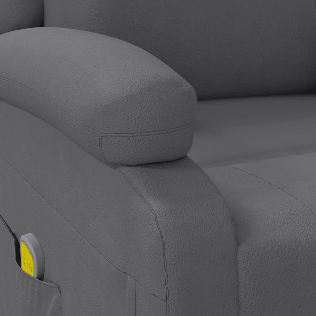 Poltrona de massagens couro artificial antracite - Image 7