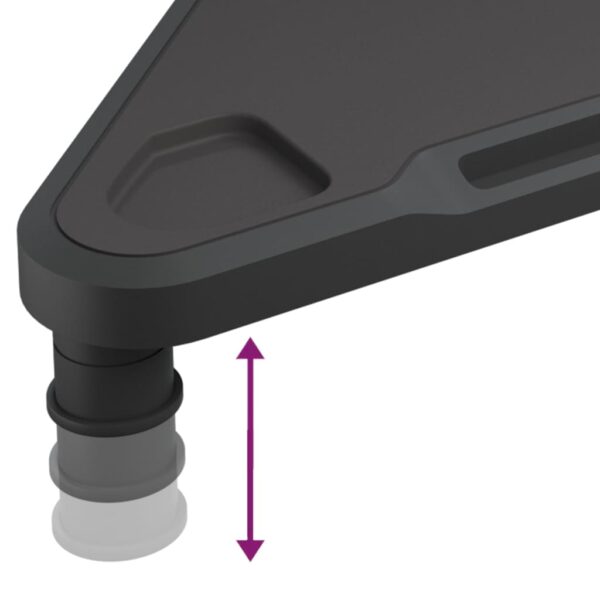 Suporte de canto para monitor 49x28x10,5 cm preto - Image 5