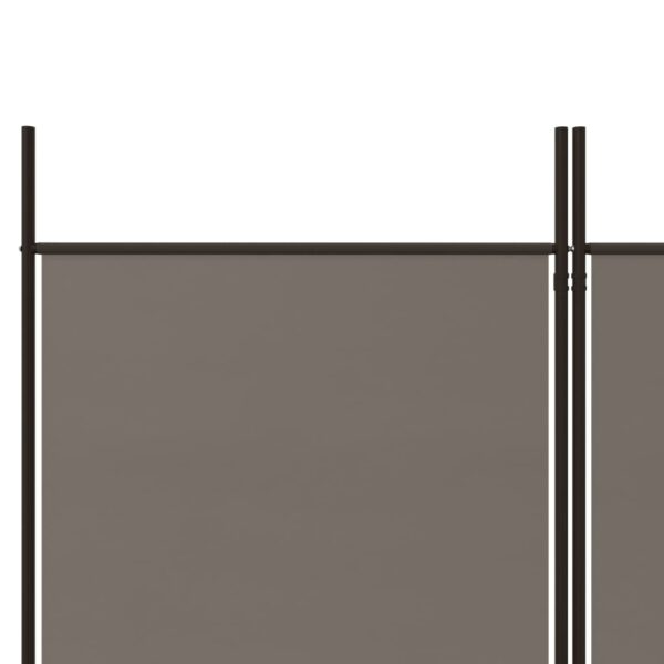Divisória de quarto com 5 painéis 250x200 cm tecido antracite - Image 6