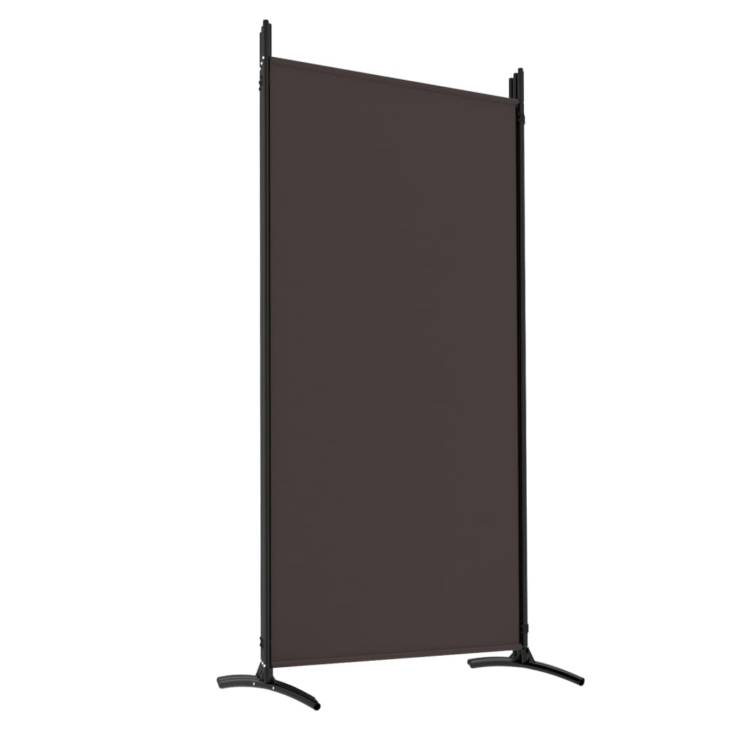 Divisória de quarto com 5 painéis 433x180 cm tecido castanho - Image 5